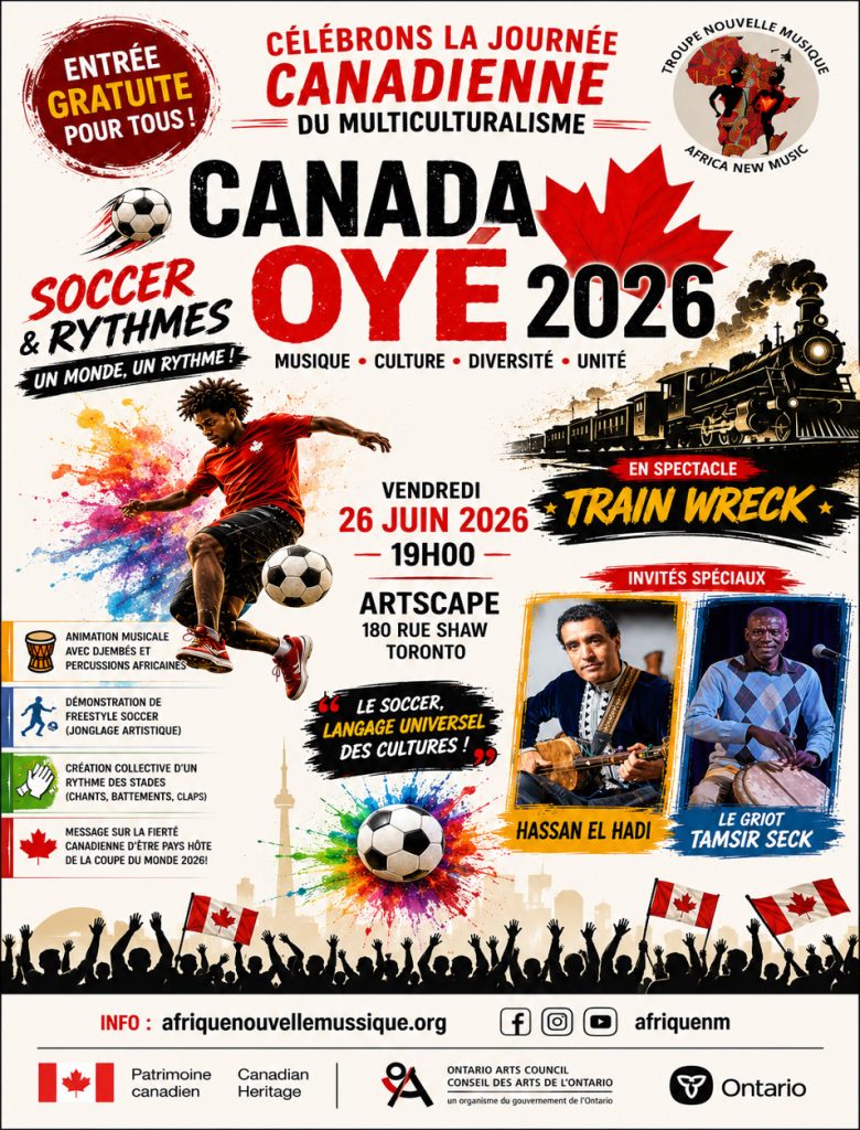 afrique nouvelle musique africa new music toronto canada art arts african congo congolese arthur tongo thomas tumbu festival bana y'afrique canada oye multiculturalism soccer fifa world cup train wreck hassan el hadi tamsir seck